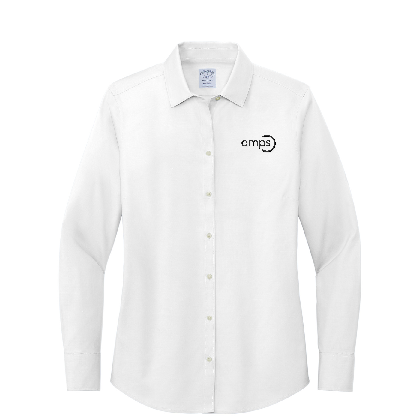 Brooks Brothers Women's Wrinkle-Free Stretch Pinpoint Shirt — White