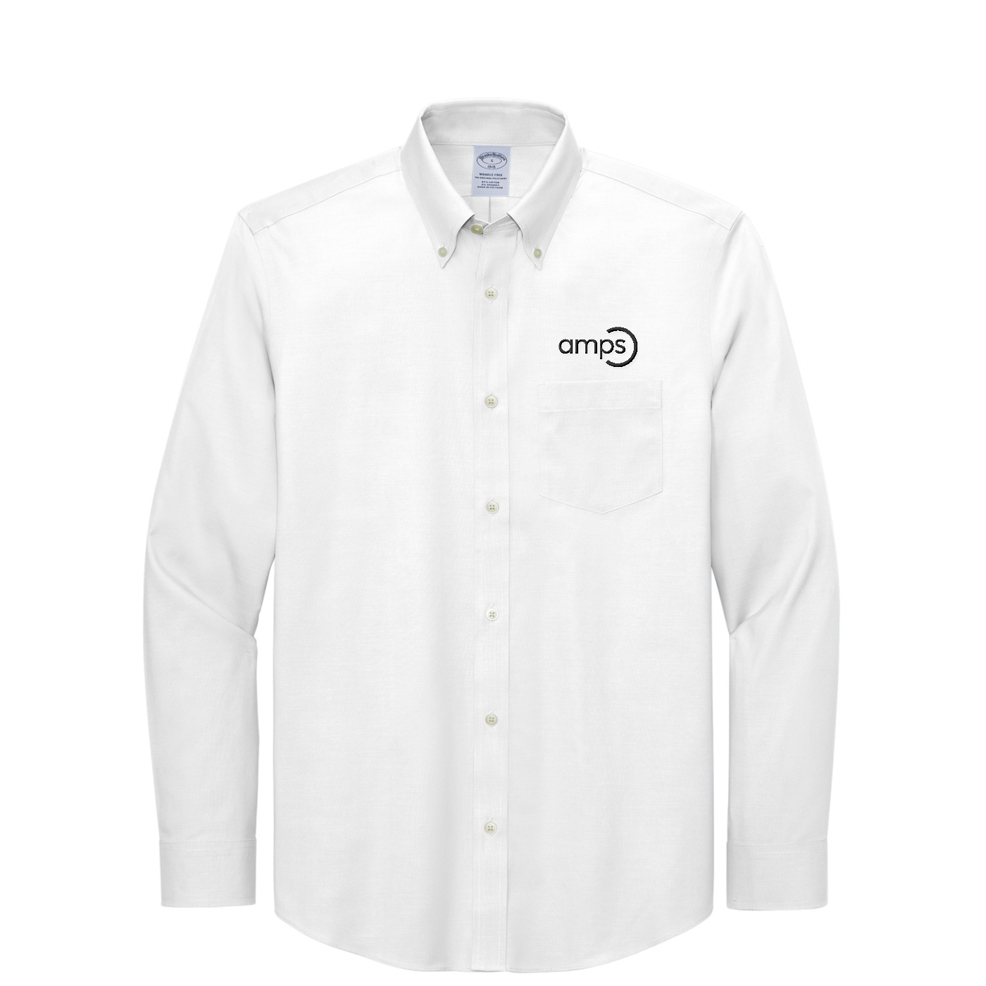 Brooks Brothers Wrinkle-Free Stretch Pinpoint Shirt — White