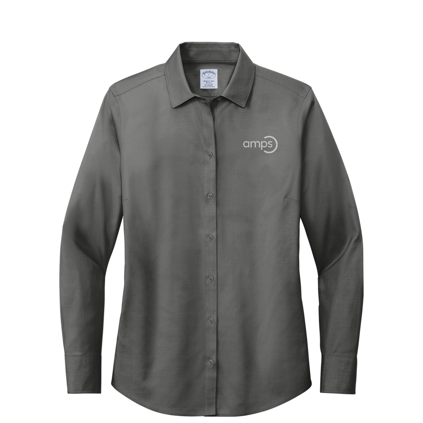 Brooks Brothers Women's Wrinkle-Free Stretch Pinpoint Shirt — Deep Black